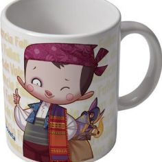 Taza cerámica fallero boxeta