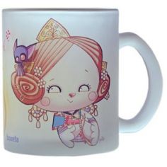 Taza cristal fallera