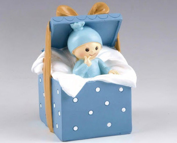 caja regalo azul