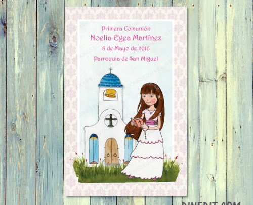 recordatorio niña en iglesia