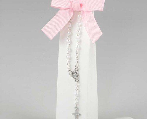 pulsera rosario con peladillas