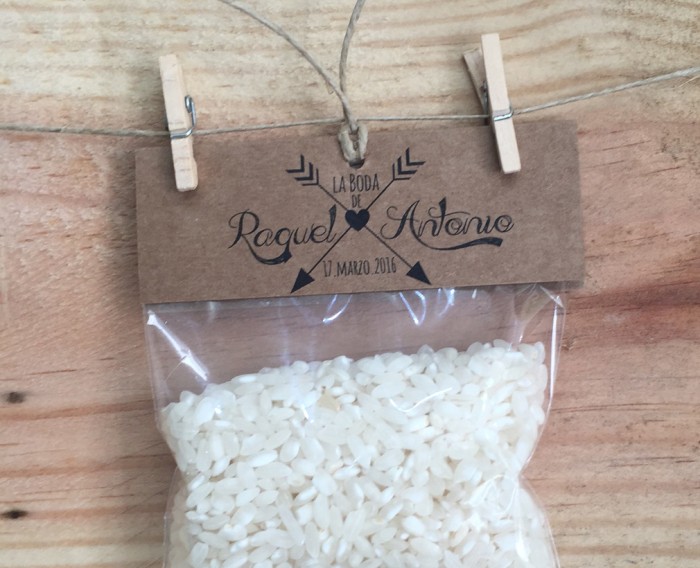 bolsitas de arroz personalizadas