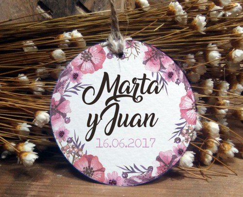 etiqueta floral
