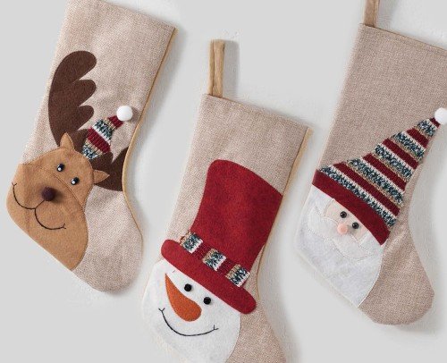 set 3 calcetines navideños