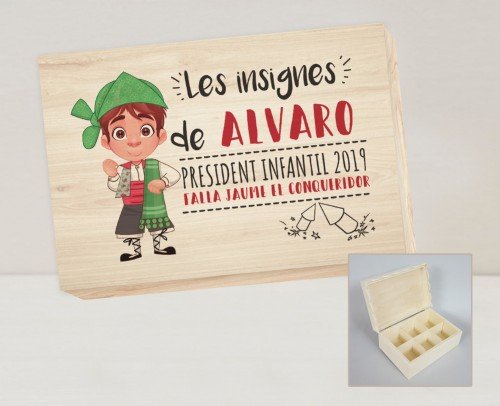 caja insígnias
