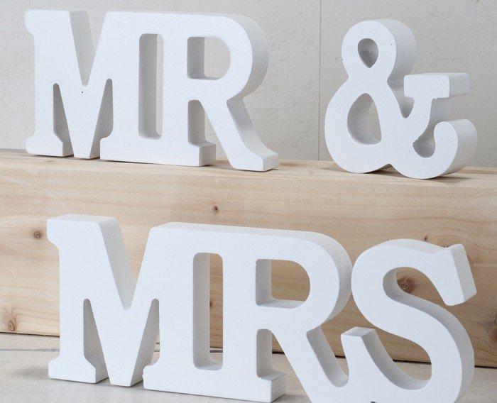 letras MR & MRS