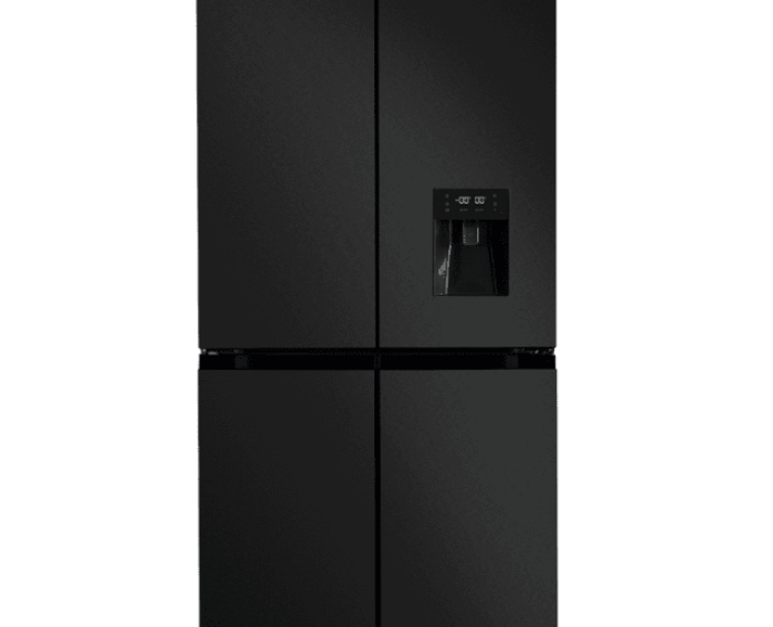 Bolero CoolMarket 4D 564 Dark E Frigorífico 4 puertas Dark con una gran capacidad de 564 L, 183 cm de alto, 91 cm de ancho, con dispensador de agua, clase energética E