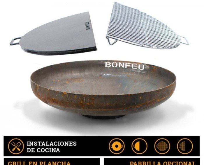 Pebetero de leña BONBOWL 60