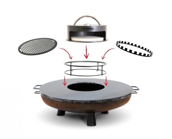 Pebetero de leña BONBOWL PLUS 60