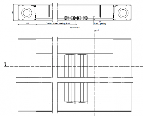 plano básico mosquitera Centor S4 doble