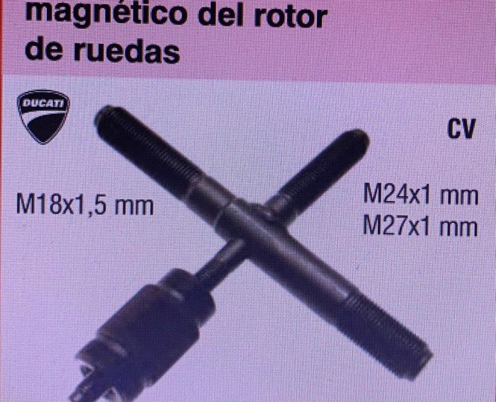 LLAVE EXTRACTOR PARA SUSTITUCION DEL VOLANTE MAGNETICO