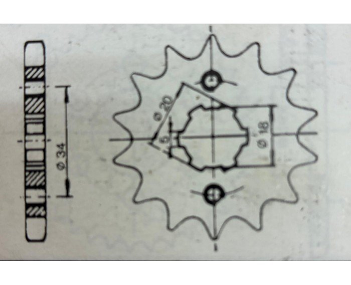 PIÑON MONTESA BRIO 110 Z-14