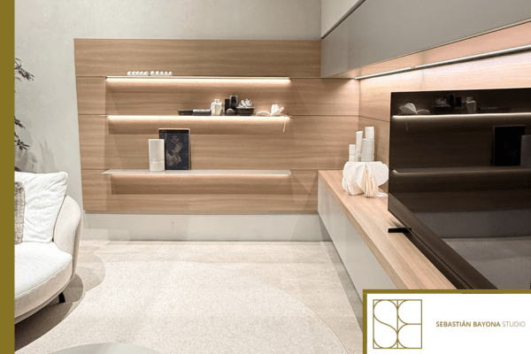 Sebastián Bayona Studio at Salone del Mobile 2026 exploring bathroom%2C material%2C and interior design trends.