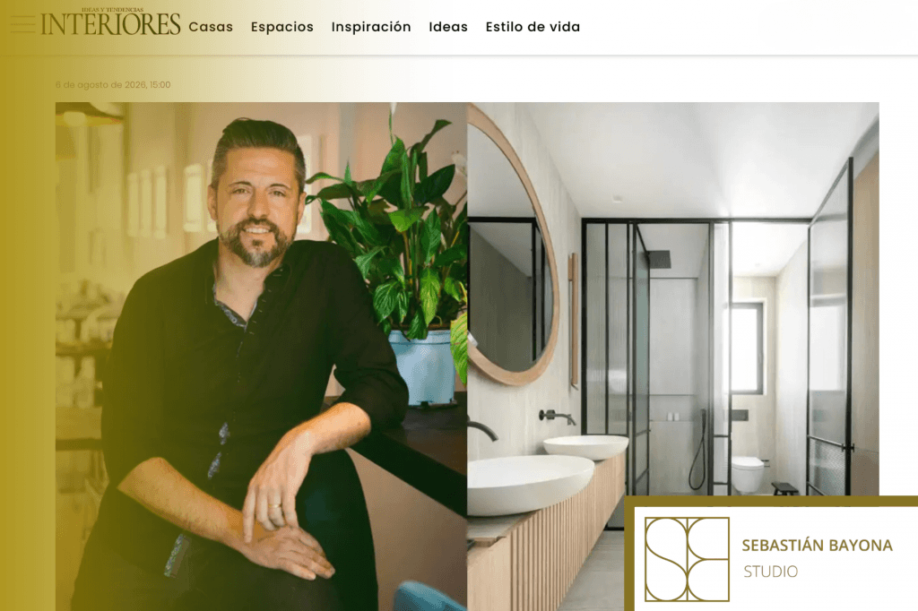 Sebastián Bayona Interview in Revista Interiores