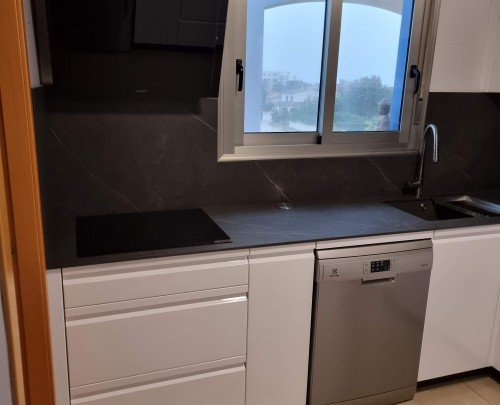 Cocina Lacado Modelo Salzburgo Blanco brillo