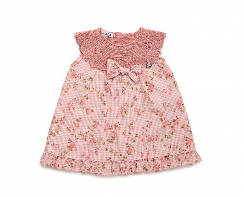ESTAMPADO CUADROS ROSA FLORES
