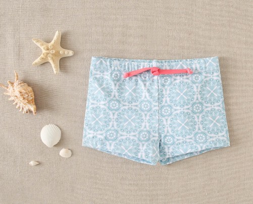 Conjunto baño azul dos piezas niño (Bañador y Camiseta) de Dadati - Colección Kaleidoscope