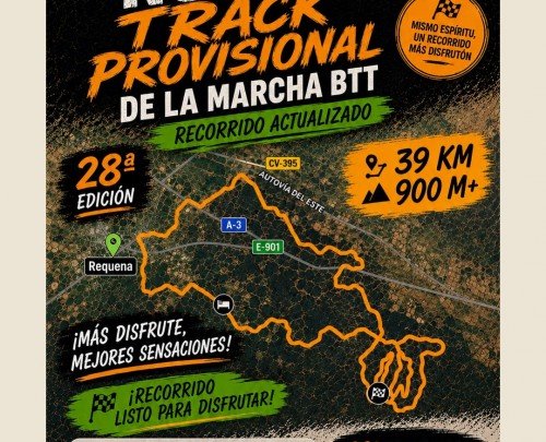 GPX. Track Provisinal Marcha BTT Montes de Requena 2026