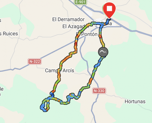 Cruce de Ramblas, según Platero