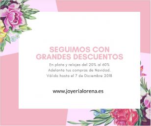 Adelanta tus compras de Navidad y aprovéchate de estos fantásitcos descuentos. Plata y relojes de Viceroy, Lotus, Festina, Mark Maddox del 20% al 60% de Descuento