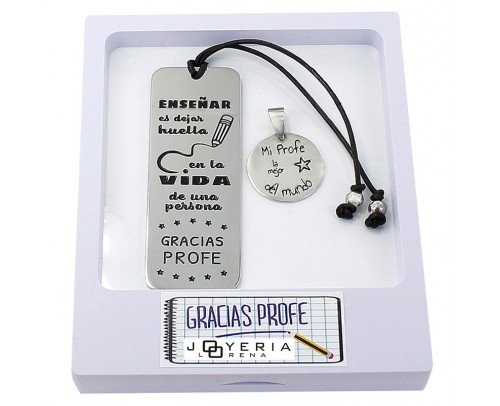 Pack colgante + marcapáginas Profe 9103003