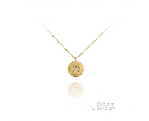 Colgante moneda Plata de Ley chapada