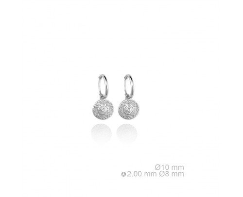 Pendientes moneda Plata de Ley