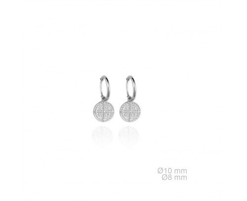Pendientes moneda Plata de Ley