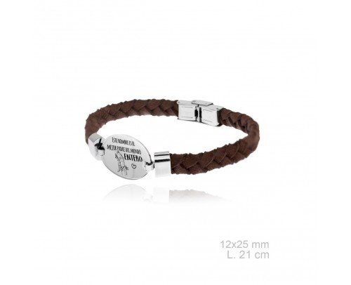 Pulsera acero este hombre es el mejor padre del mundo 210829