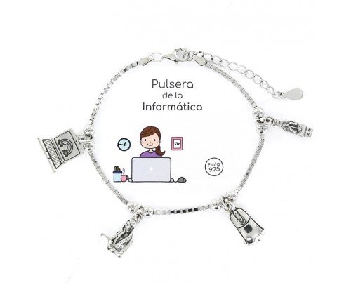 Pulsera de plata Eres lo más... Informática 9105697