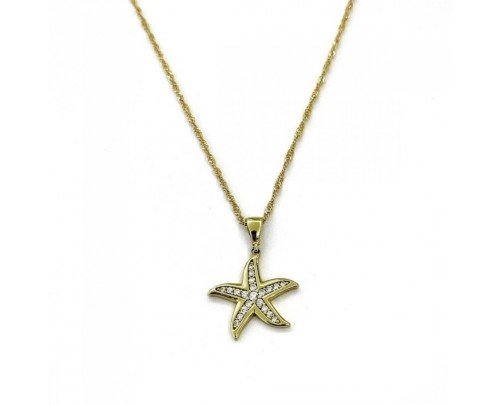 Gargantilla estrella de mar de Oro 18K