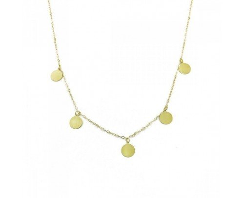 Gargantilla chapitas de Oro 18K