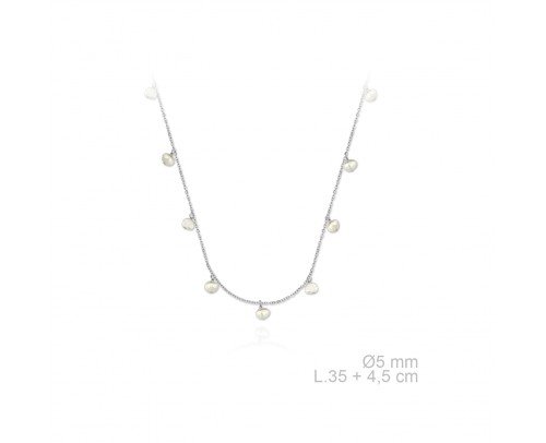 Gargantilla perlitas de Plata