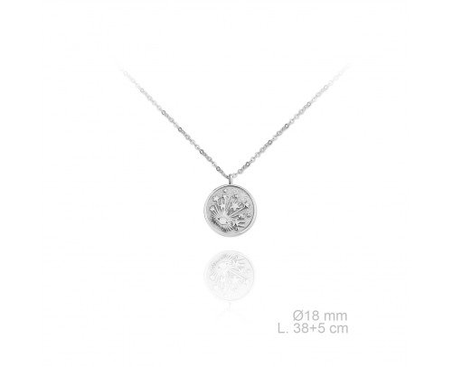 Gargantilla moneda universo de Plata