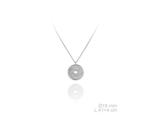 Gargantilla moneda Oriental de Plata