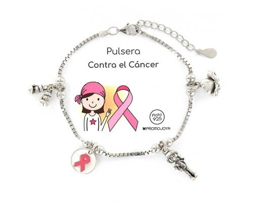 Pulsera de plata Eres lo más... Contra el cáncer 9107568