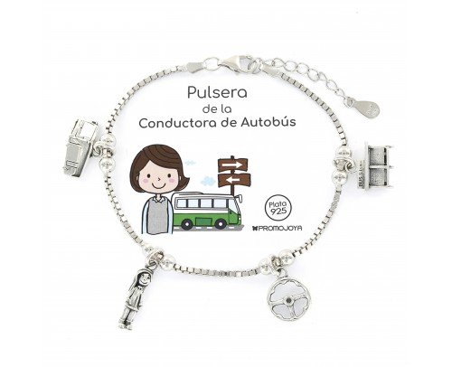 Pulsera de plata Eres lo más... Conductora de autobús 9108146