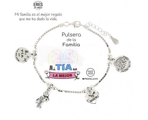 Pulsera de plata Eres lo más... Tia 9107870