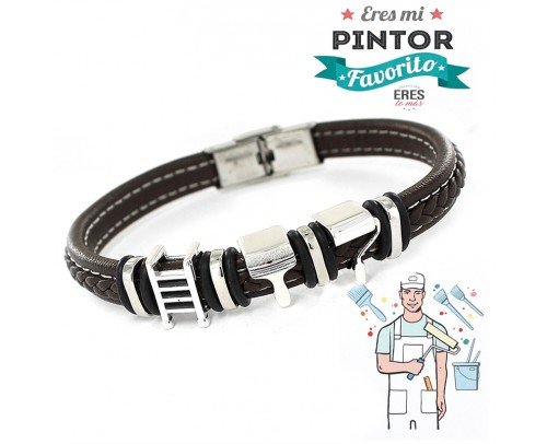 Pulsera plata Eres mi Pintor favorito