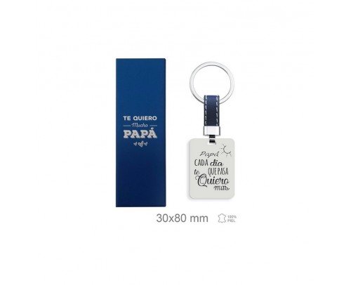 Llavero acero Papá cada día te quiero más