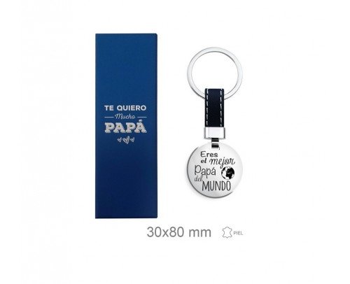 Llavero acero eres el mejor papá del mundo