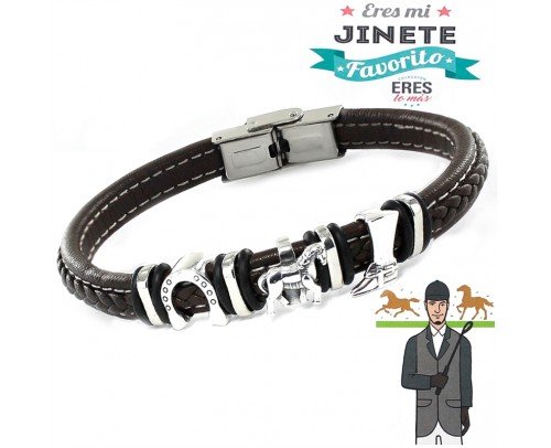 Pulsera plata Eres mi Jinete favorito 9109470