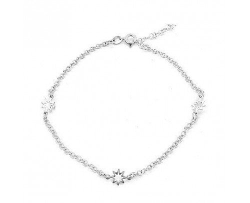 Tobillera estrella de Plata