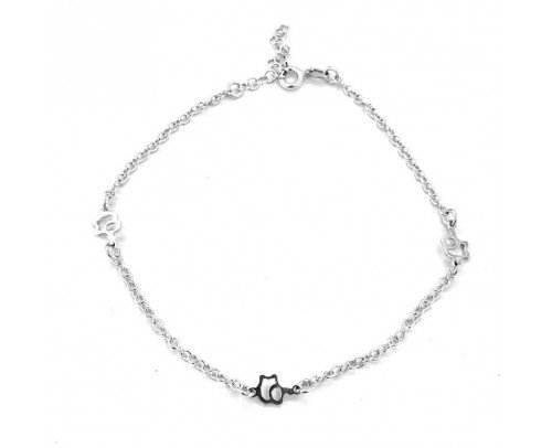 Tobillera elefante de Plata