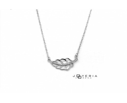 Gargantilla hoja de Plata.