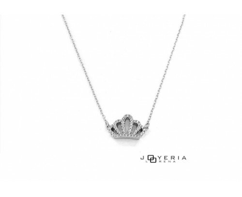 Gargantilla corona de Plata.