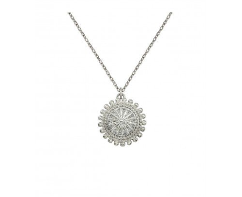 Gargantilla moneda de plata