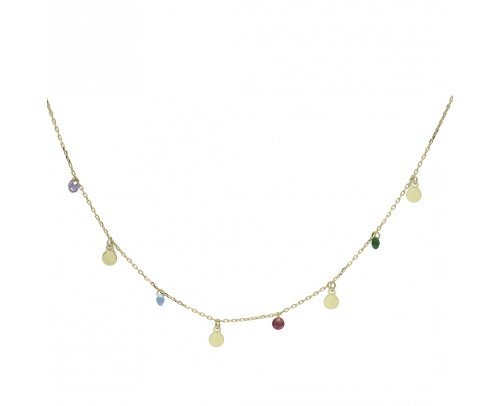 Gargantilla chapitas multicolor