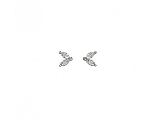 Pendientes mini hojas