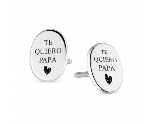 Gemelos Plata Te quiero Papá